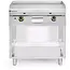 HENDI Gladde gasgrillplaat gemonteerd op een onderkast, gesloten aan drie zijden, Kitchen Line, 10kW, 800x700x(H)900mm Gladde gasgrillplaat gemonteerd op een onderkast, gesloten aan drie zijden