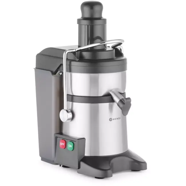 HENDI Sapcentrifuge - roestvast staal en kunststof - compacte uitvoering - 23,3 x 41,6 x 49,3 cm - zilverkleurig - met 4,4 liter pulpcontainer - voor horeca