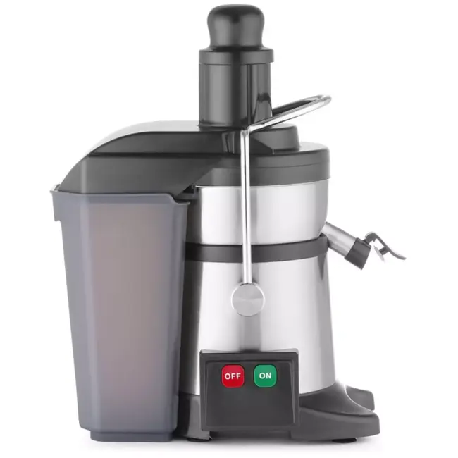 HENDI Sapcentrifuge - roestvast staal en kunststof - compacte uitvoering - 23,3 x 41,6 x 49,3 cm - zilverkleurig - met 4,4 liter pulpcontainer - voor horeca