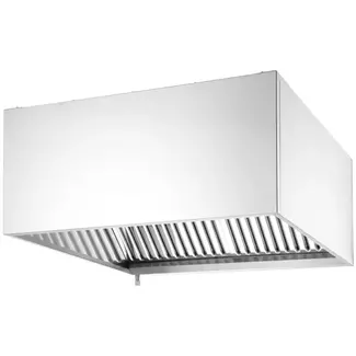 HENDI Afzuigkap wandmodel rvs 18/0 120,5x100x45 cm zonder verlichting zilverkleurig horeca