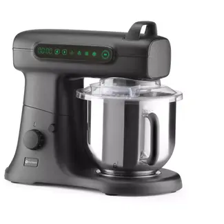 HENDI planeetmixer 7 liter - 470x263x413 mm - rvs kom - zwart - kneden en kloppen - professioneel