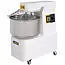 HENDI spiraalmixer met vaste kom 22 liter - rvs kom en gelakte stalen behuizing - 38,5x67x72,5 cm - wit - 2 snelheden, timer - voor deeg in bakkerij en pizzeria