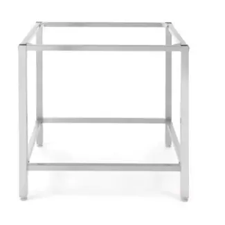 HENDI Ovenonderstel - roestvast staal - 100 x 84,4 x 86 cm - zilverkleurig - grootkeuken