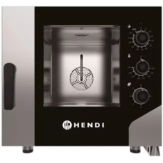 HENDI Hetelucht stoomoven CONTROL 5x GN 1/1, GN 1/1, 400V/7800W, 730x855x(H)700mm Hetelucht stoomoven CONTROL 5x GN 1/1