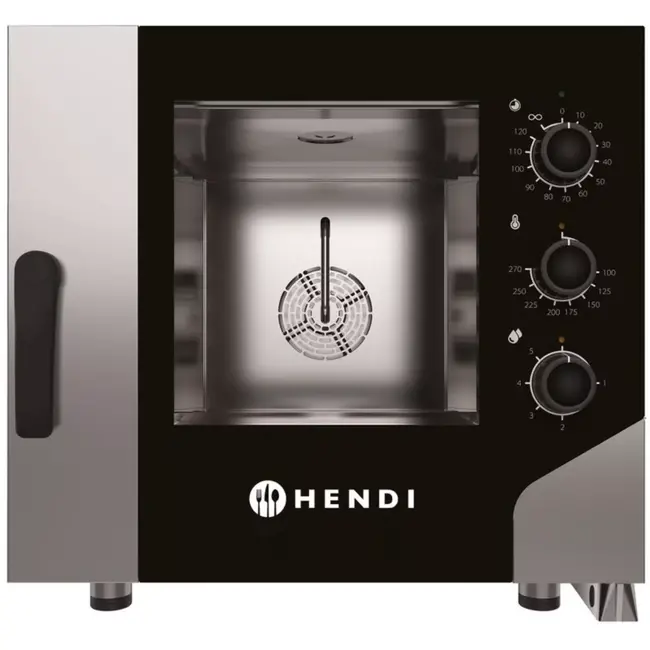 HENDI Hetelucht stoomoven CONTROL 5x GN 1/1, GN 1/1, 400V/7800W, 730x855x(H)700mm Hetelucht stoomoven CONTROL 5x GN 1/1