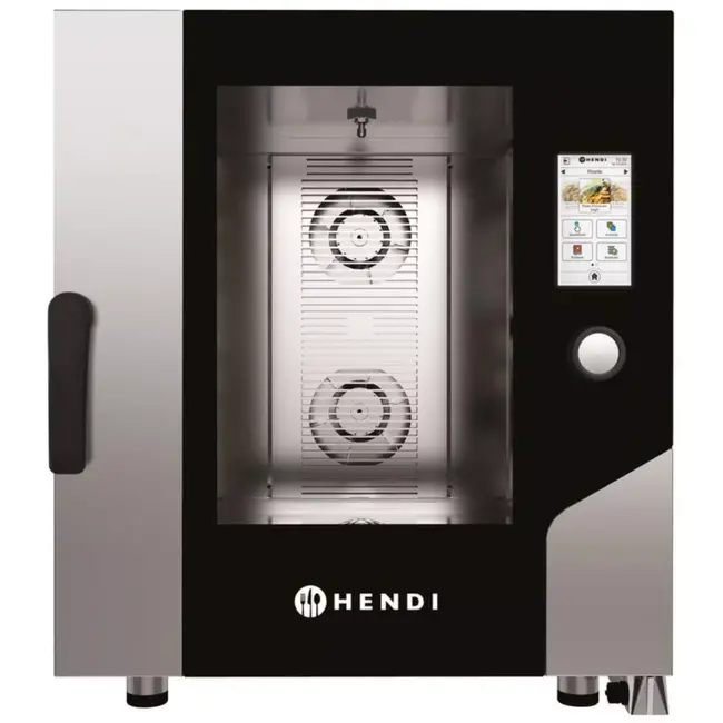 HENDI Convectiestoomoven – Touch 7 x GN 1/1, elektrisch, met directe stoom en een aanraakscherm, 730x784x(H)850mm Convectiestoomoven – Touch 7 x GN 1/1, elektrisch, met directe stoom en een aanraakscherm
