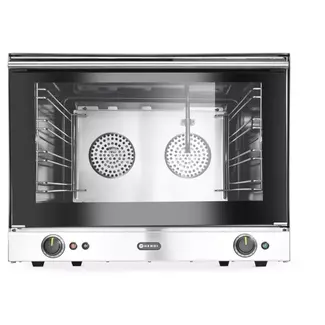 HENDI Convectieoven - rvs - stoominjectie en 4x GN 1/1 - 69,9x60,8x55 cm - zilver - horecakeuken