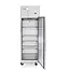 HENDI enkeldeurs koelkast - rvs - 410 liter - 600x740x1950 mm - zilver - geforceerde luchtkoeling en automatisch ontdooien - op wielen - horeca - GN 1/1 schappen