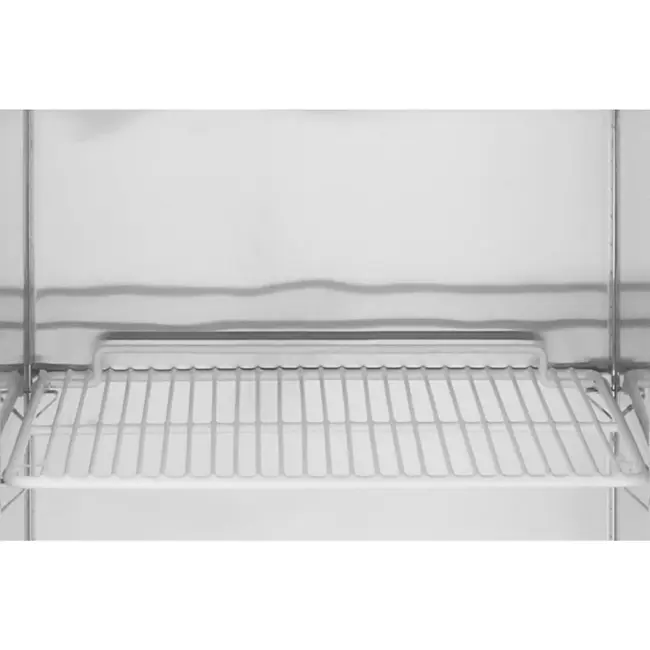 HENDI enkeldeurs koelkast - rvs - 410 liter - 600x740x1950 mm - zilver - geforceerde luchtkoeling en automatisch ontdooien - op wielen - horeca - GN 1/1 schappen