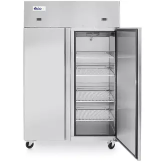 HENDI Koelkast en vriezer 420 liter, Profi Line, 230V/870W, 1200x740x(H)1950mm Koelkast en vriezer 420 liter