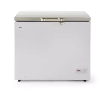 HENDI Vrieskist - aluminium behuizing, stalen deur - 190 liter - 95,3 x 60,7 x 84 cm - wit - zelfsluitend deksel, led-verlichting - horeca