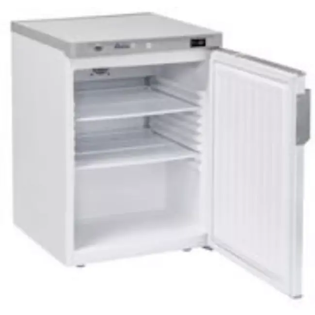 HENDI koelkast - wit gecoat staal - ventilatorgekoeld, digitale thermostaat, afsluitbare deur - 598x623x(H)838 mm - wit - voor horeca