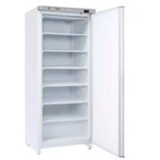 HENDI Vrieskast - staal - ventilatorgekoeld, digitale regeling - 77,5x71x190 cm - wit - horeca