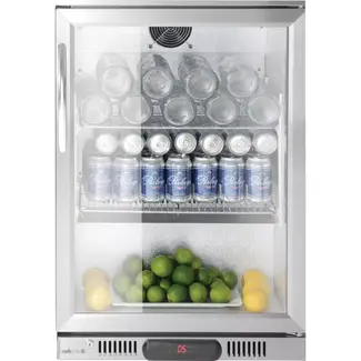 Arktic Backbar koelkast met enkele deur, 75L, Zilver, 220-240V/120W, 530x500x(H)840mm Backbar koelkast met enkele deur