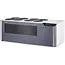 Arktic Wijnkoeler tafelmodel, met 2 temperatuurzones "Cellar", Zwart, 220-240V/60W, 800x350x(H)293mm Wijnkoeler tafelmodel, met 2 temperatuurzones "Cellar"