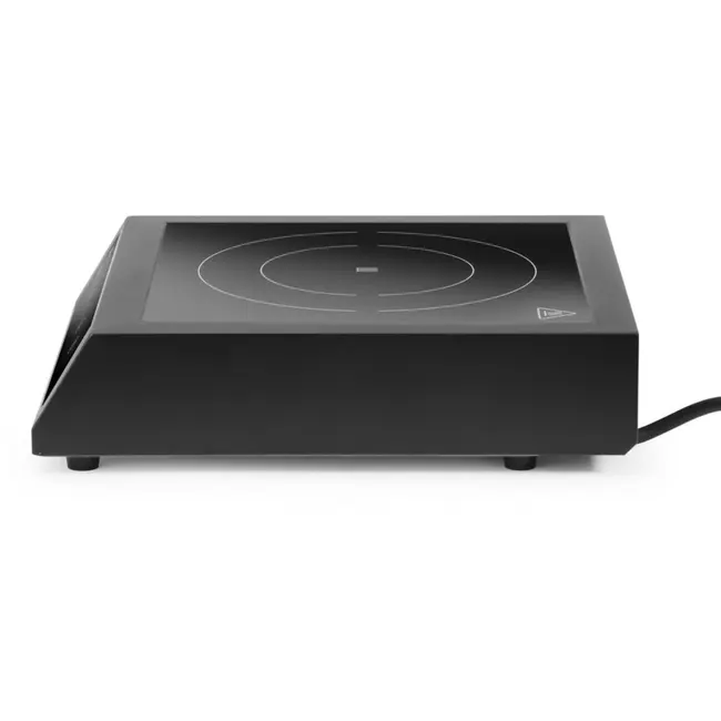 HENDI inductiekookplaat - koolstofstaal en gehard veiligheidsglas - 3500 W, 15 standen, timer 180 min - 35,5 x 40 x 10 cm - zwart - voor professionele keuken