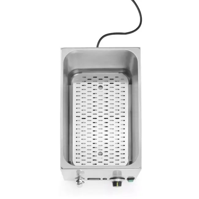 HENDI elektrische pastakoker - roestvast staal 18/8 - 25 liter, 5 manden - 601x326x(H)279 mm - zilverkleurig - horeca