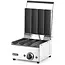 HENDI Contactgrill - rvs en gietijzer - hotdogbroodjes en wraps, 4 sleuven - 385x285x(H)254 mm