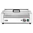 HENDI Worstrolgrill 1-zone - rvs - energiebesparend deksel - 45 cm rollengte - zilver - horeca