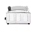 HENDI Worstrolgrill 1-zone - rvs - energiebesparend deksel - 45 cm rollengte - zilver - horeca