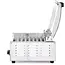 HENDI Worstrolgrill 1-zone - rvs - energiebesparend deksel - 45 cm rollengte - zilver - horeca