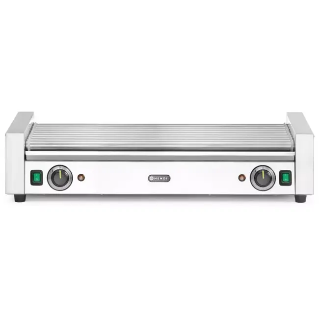 HENDI Worstrolgrill XL - 2 zones, Zilver, 220-240V/2000W, 732x590x(H)168mm Worstrolgrill XL - 2 zones