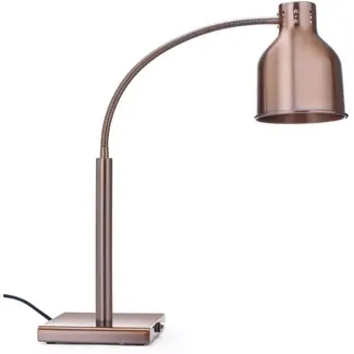 HENDI Warmtelamp flexibele arm - aluminium - warmhouden - 268x203x(H)660 mm - koper - buffet