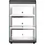 HENDI Opzet warmhoudvitrine, Zwart, 220-240V/500W, 472x447x(H)775mm Opzet warmhoudvitrine