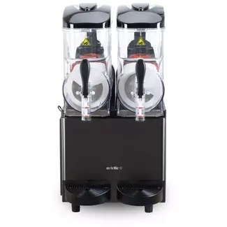 Arktic Slushmachine 2x12L, 24L, Zwart, 220-240V/710W, 415x507x(H)810mm Slushmachine 2x12L