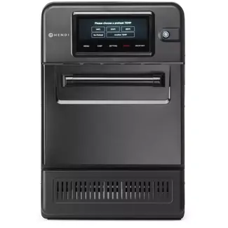 HENDI Hogesnelheidsoven combi 18 liter - koolstofstaal en RVS - magnetron, hetelucht en luchtinslag - 40,2 x 73,5 x 60,8 cm - zwart - voor horeca