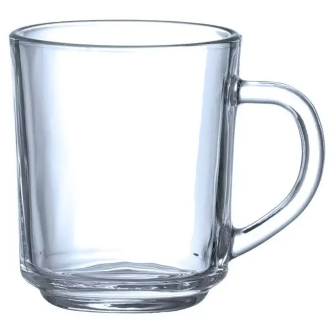 HENDI Glazen mok - 0,24 l, ⌀73 x (h) 88 mm - enkelwandig, vaatwasmachinebestendig - transparant - voor warme en koude dranken