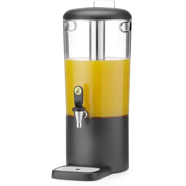 HENDI Sapdispenser 8 liter - ABS en rvs - koelbuis - 31,8x21,6x53,2 cm - zwart - buffet