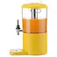 HENDI sapdispenser - ABS en roestvast staal - met koelbuis en druppelvrije kraan - 4 liter - 31,5 x 21,1 x 43,1 cm - geel - voor koude dranken op buffet
