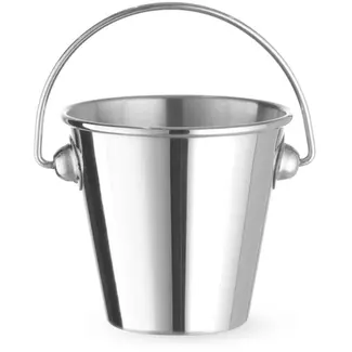 HENDI Serveeremmer rvs met handgreep - diameter 7,5 x hoogte 6,6 cm - zilver - snacks horeca