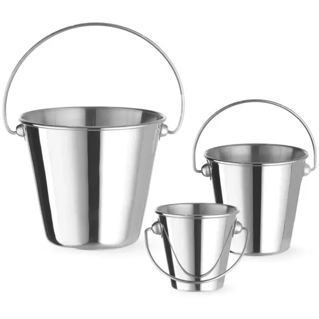 HENDI Serveeremmer rvs met handgreep - diameter 7,5 x hoogte 6,6 cm - zilver - snacks horeca