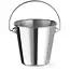 HENDI Serveeremmer roestvast staal met handgreep - 9 cm diameter x 8,5 cm hoog - zilver - horeca