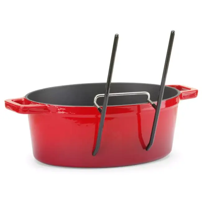 HENDI Dekselhouder - RVS - antislip - 22,4x5,2x10,5 cm - zilverkleurig - 2 stuks - voor pannen