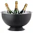 BarUp Champagnekoeler roestvast staal 13 liter, 393x214 mm, zwart, flessenkoeling horeca