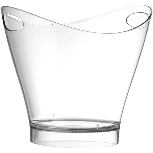 BarUp Wijn- en champagnekoeler 6 liter - SAN kunststof - 30x24x(H)26 cm - transparant - horeca