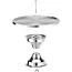 HENDI Taartplateau op voet - rvs - 32,2 cm diameter, 17,5 cm hoog - zilver - horecapresentatie