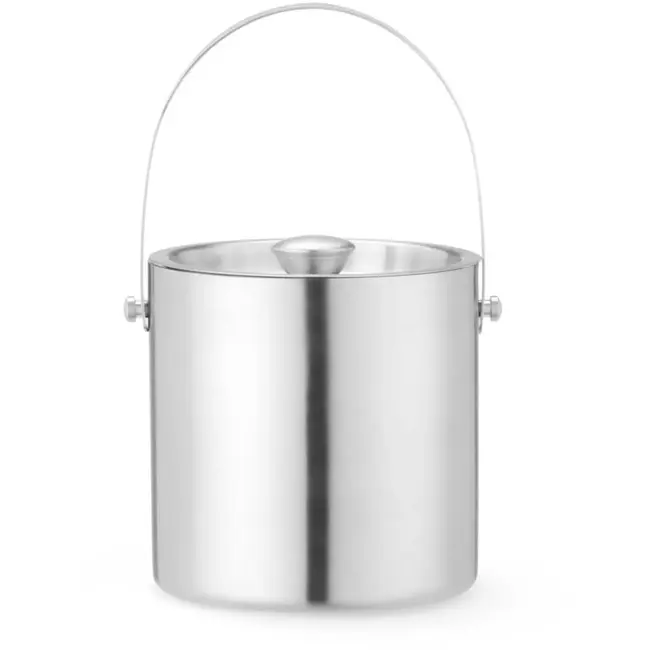 BarUp IJsemmer - roestvast staal - dubbelwandig met deksel - 2 liter - diameter 15,3 x 16,5 cm