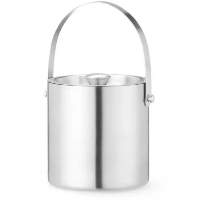 BarUp IJsemmer - roestvast staal - dubbelwandig met deksel - 2 liter - diameter 15,3 x 16,5 cm