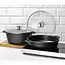 HENDI Braadpan met antiaanbaklaag, 7L, Zwart, 367x290x(H)122mm Braadpan met antiaanbaklaag