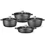 HENDI Braadpan met antiaanbaklaag, 7L, Zwart, 367x290x(H)122mm Braadpan met antiaanbaklaag