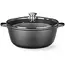 HENDI Braadpan met antiaanbaklaag, 7L, Zwart, 367x290x(H)122mm Braadpan met antiaanbaklaag