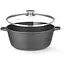 HENDI Braadpan met antiaanbaklaag, 7,5L, Zwart, 387x310x(H)130mm Braadpan met antiaanbaklaag