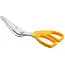 HENDI pizzaschaar - roestvast staal met polypropyleen greep - robuuste uitvoering, verschuift beleg niet - 245x88 mm - oranje - voor Napolitaanse pizza