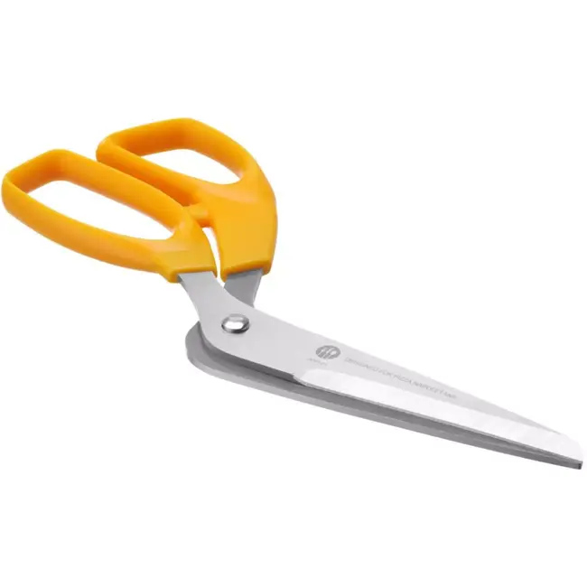 HENDI pizzaschaar - roestvast staal met polypropyleen greep - robuuste uitvoering, verschuift beleg niet - 245x88 mm - oranje - voor Napolitaanse pizza