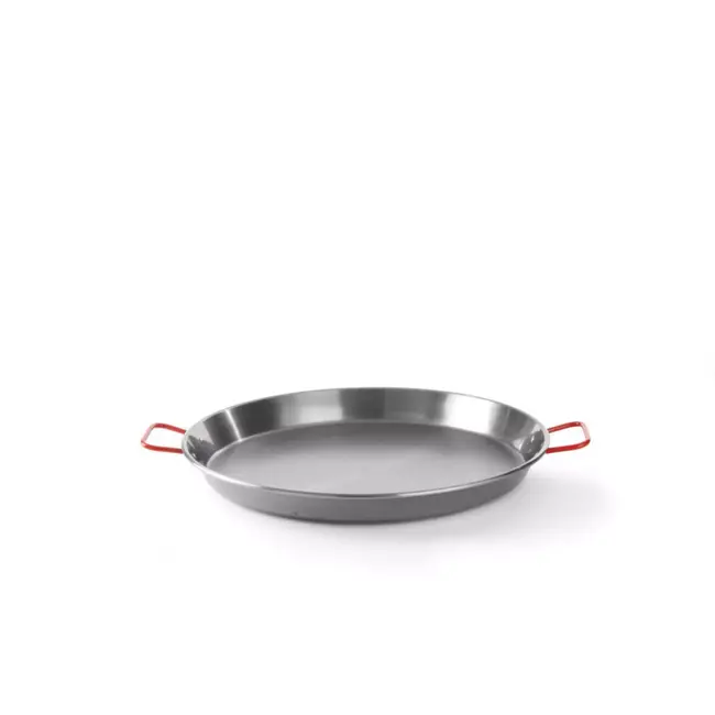 HENDI paellapan - koolstofstaal - twee handgrepen - diameter 30 cm, hoogte 11 cm - staalkleur - voor paella en barbecue op gaskookplaat
