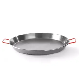 HENDI Paellapan koolstofstaal 2 handgrepen diameter 42 cm x 12 cm hoog zwart gas en barbecue